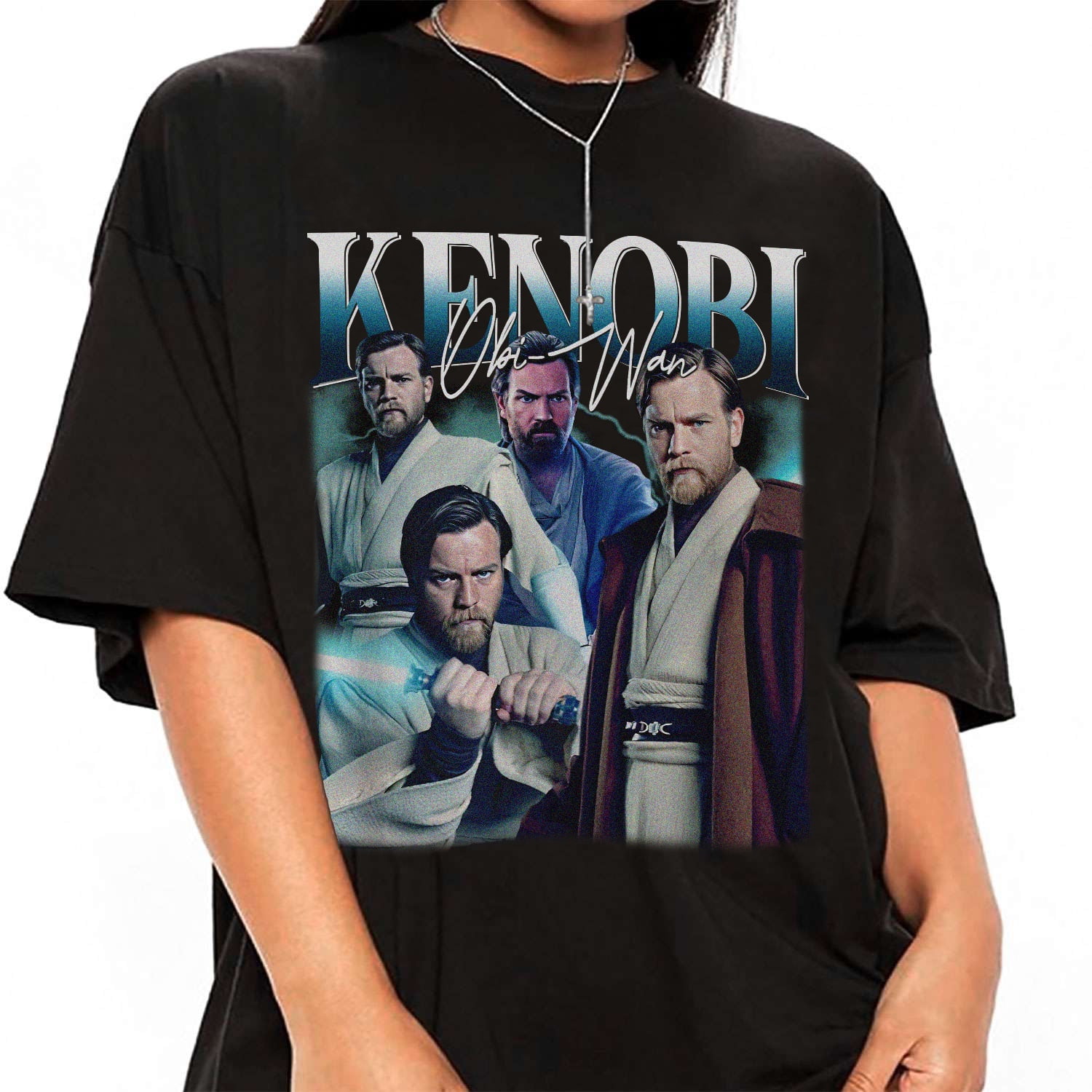 Obi Wan Kenobi Vintage T-shirt, Obi-Wan Retro 90s Tee Style Shirt 