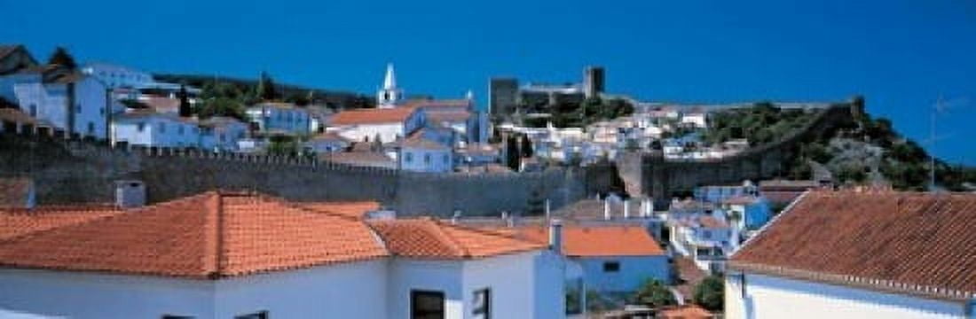 Obidos Portugal Canvas Art - Panoramic Images (18 x 6)