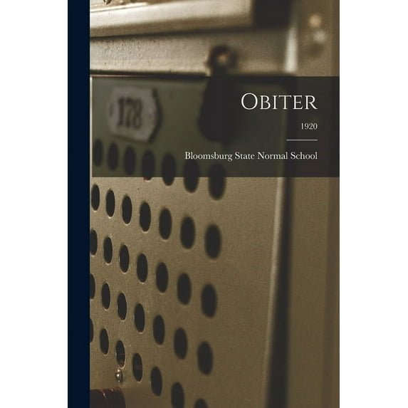 Obiter; 1920, (Paperback)