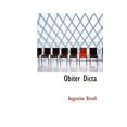 thumbnail image 1 of Obiter Dicta Hardcover, 1 of 1