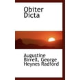 thumbnail image 1 of Obiter Dicta (Paperback), 1 of 1