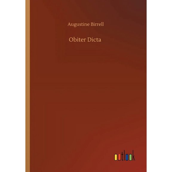 Obiter Dicta (Paperback)