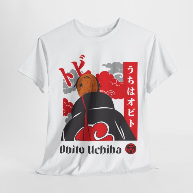 Obito Uchiha Cosplay Products For Sale Shirt, Size L, Tee Light Blue