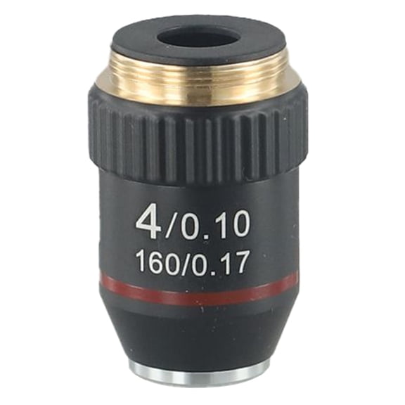 Objective Lens Set for 160mm Focal Length Biological Microscopes 4X 100X