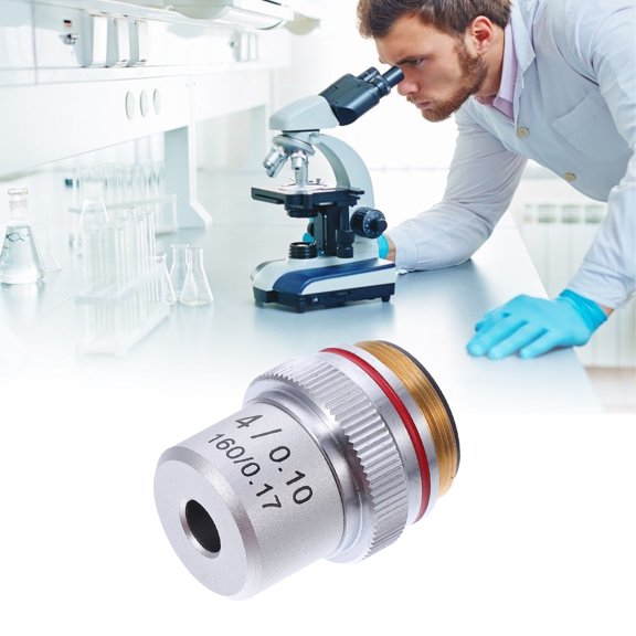 Objective Lens Steel Increase Contrast for Biological Microscope 1Pcs