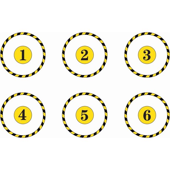 Objective Point Markers 6PCS Set Objective Marker Compatible with WH40K KT Wargame (Miniature Not Included)