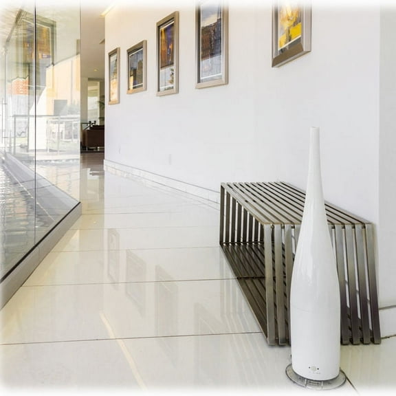 (Open Box) Objecto Tower Hybrid Humidifier - 2.64 quart Tank - 600 Sq. ft.