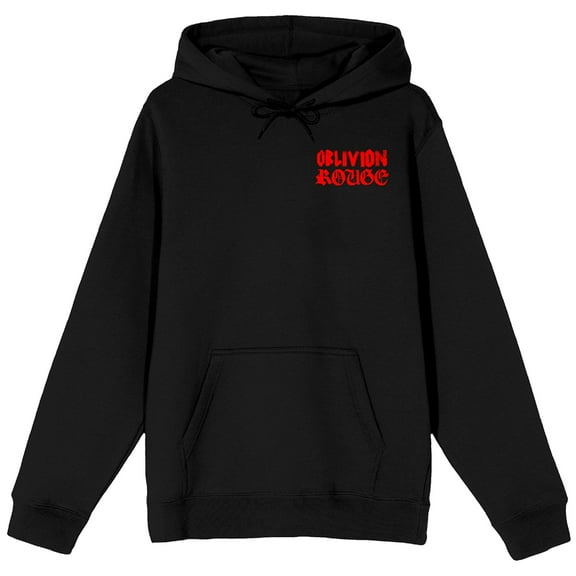 Oblivion Rogue War Plague & Infection Group Shot Adult Black Long Sleeve Hooded Sweatshirt -XS