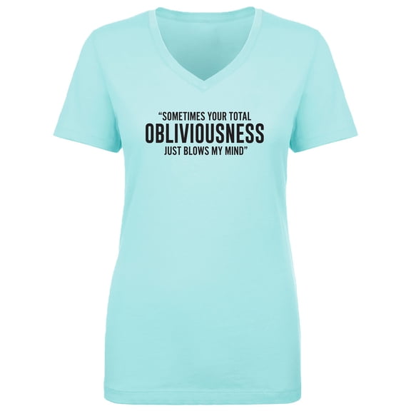 Obliviousness Womens V-Neck T-Shirt