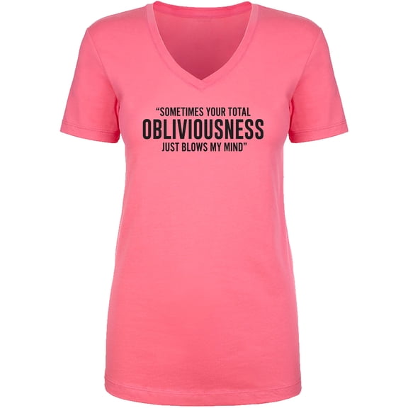 Obliviousness Womens V-Neck T-Shirt