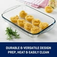 thumbnail image 1 of Oblong Glass Baking Dish Oven Safe - Non-Stick Rectangular Cake Pan for Lasagna Brownies Roasting, Dishwasher Safe Baking Pan, Durable Glass Bakeware for Home Kitchen Baking & Cooking, 16*10in, Clear, 1 of 5