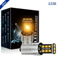 thumbnail image 1 of Obndvu 1156 LED Turn Signal Lamp Bulb 15SMD Yellow Super Bright 2pcs, 1 of 9