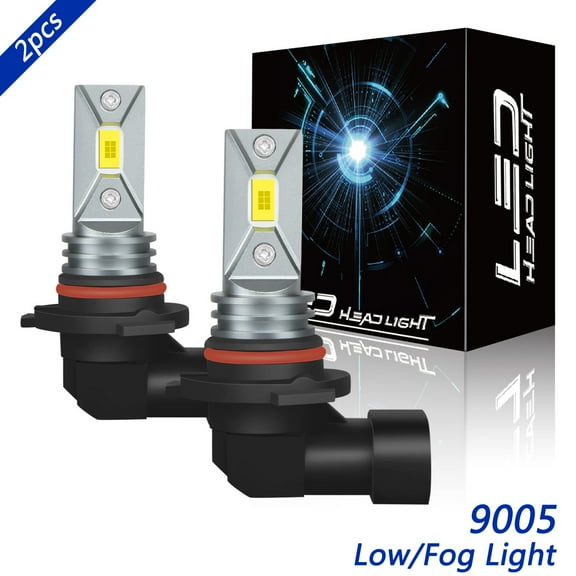 Obndvu 9005 LED Headlight Bulb fit for Low Beam/Fog Light 4000LM Super Bright 2pcs