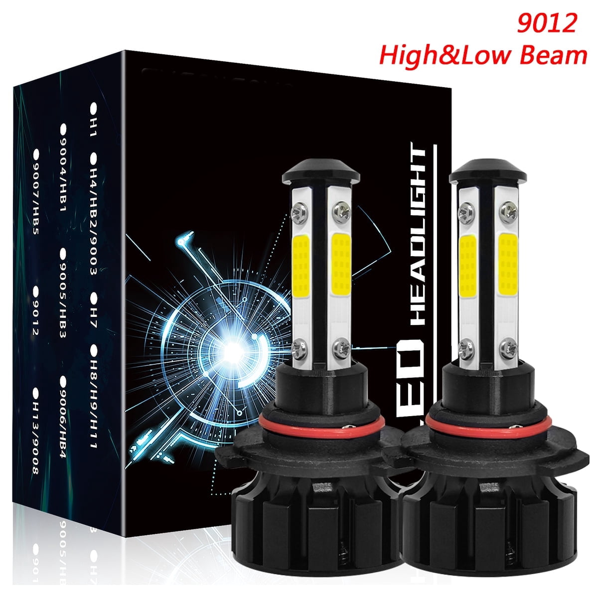 Obndvu LED Headlight Bulb for 2016 2017 2018 Toyota RAV4 High Low Beam ...