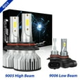 thumbnail image 1 of Obndvu for Chevy Silverado 3500 Classic 20075 LED Headlight Bulbs Kit 9005 High+9006 Low Beam 6000K White 4x, 1 of 16