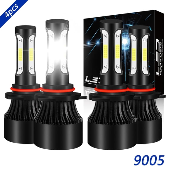 Obndvu for Hyundai Accent 2014-2020 with projector LED Headlight Bulbs Kit 9005 High/Low Beam 6000K