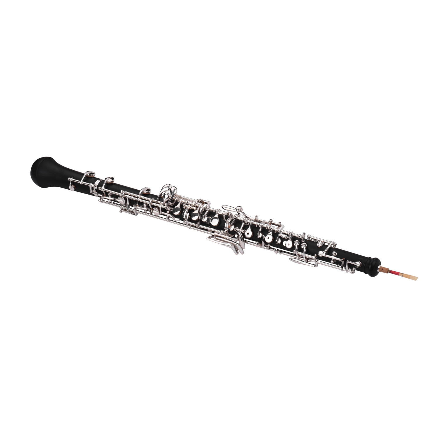 Oboe,With Reed Leather Style Silver-plated Woodwind With Reed C Key Style Professional C Mewmewcat Silver-plated S Woodwind Qisuo Rusuo Hautboy