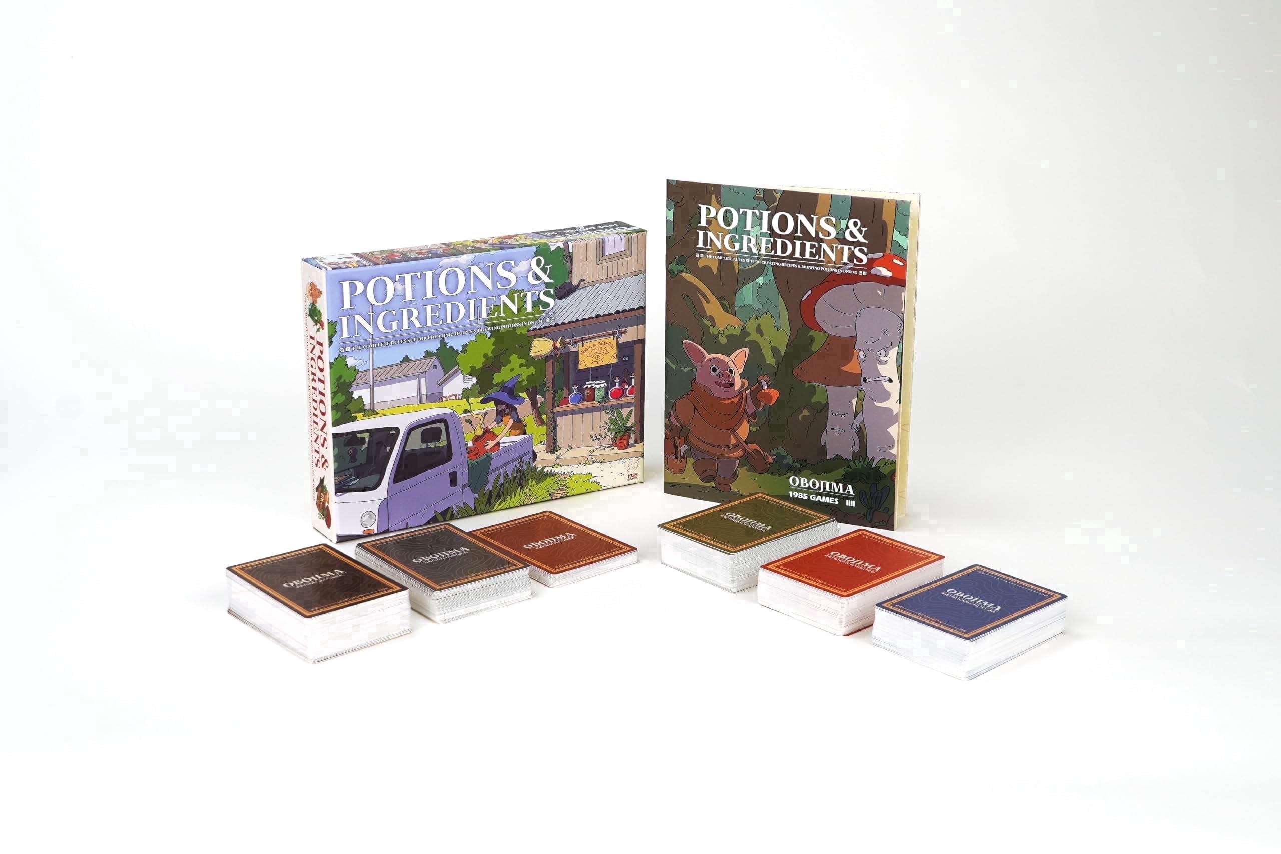 Obojima Potions & Ingredients Deck Box, D&D Tabletop RPG Game Card Set ...