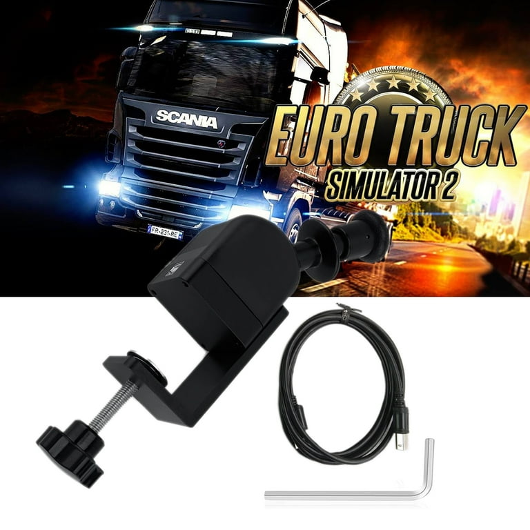 Obokidlyamor Sim Racing Shifter PC USB Truck Hand Brake Upgrade For ETS2  Euro Truck Simulator 2 USB Handbrake Clamp Simracing Games Compatible With  G27/G29/G920/G923/Thrustmaster T300RS/GT 