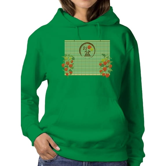 Obon Bamboo Blind Frame Hoodie Women -Image by Shutterstock, Female 5X-Large