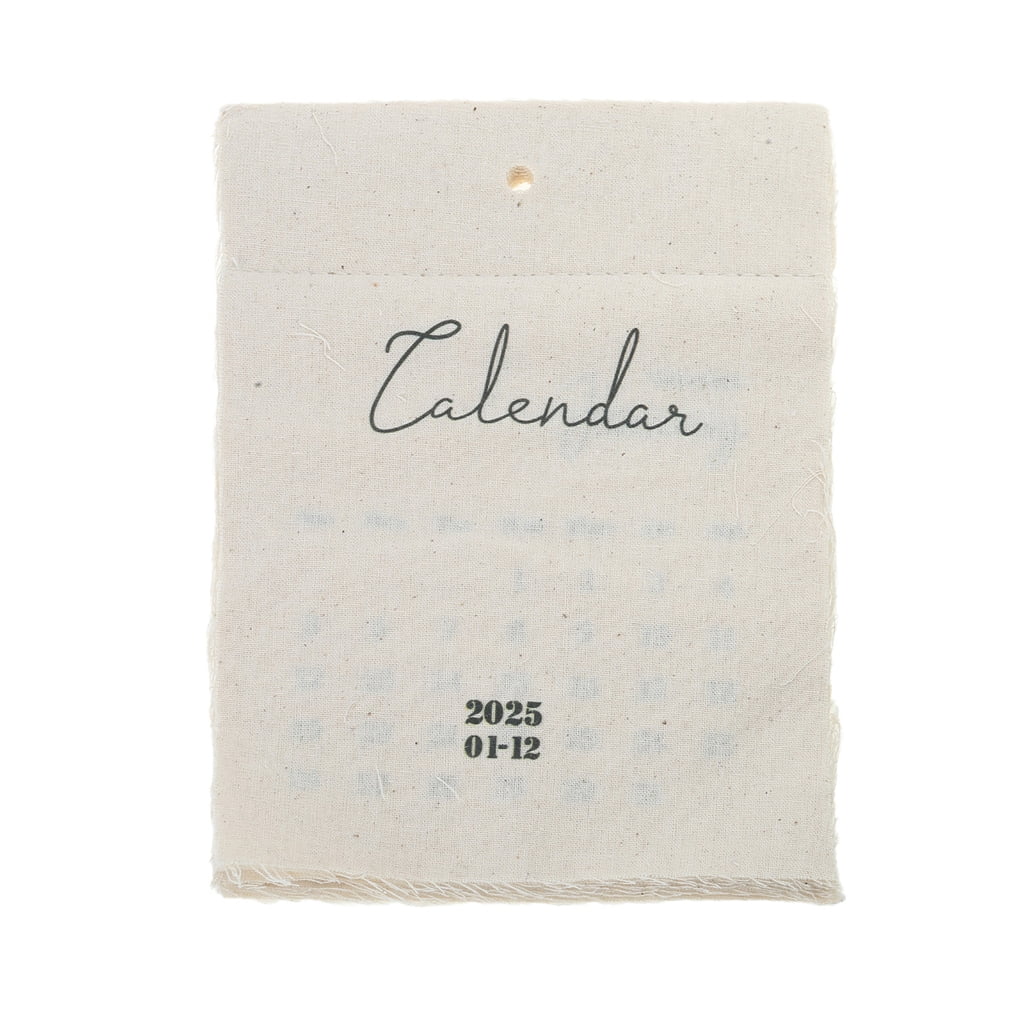 Obotsnoi Practical 2025 Fabric Wall Calendar Unique 2025 Tapestry