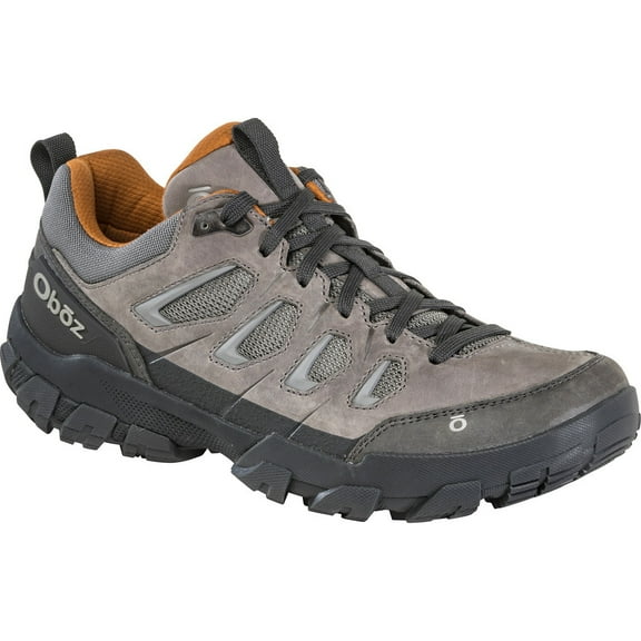 Oboz Mens Sawtooth X Low Hiking Shoe Hazy Gray 23901 Oiled Nubuck Cordura
