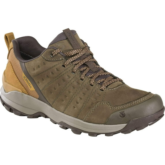 Oboz Sypes Low Leather B-Dry Hiking Shoe - Mens Wood 9.5 Wide
