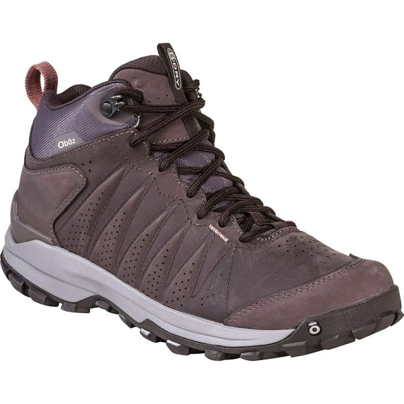 Oboz Sypes Mid Leather B-Dry Hiking Shoe - Womens Peppercorn 8.5 Wide