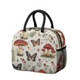 thumbnail image 1 of Obrewu Mushroom and Butterfly Lunch Bag for Adult, Insulated, Leakproof, Oxford Cloth, 1 of 7