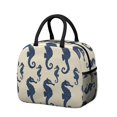 thumbnail image 1 of Obrewu Ocean Seahorse Lunch Bag for Adult, Insulated, Leakproof, Oxford Cloth, 1 of 7