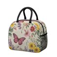 thumbnail image 1 of Obrewu Pioneer Flower and Butterfly Lunch Bag for Adult, Insulated, Leakproof, Oxford Cloth, 1 of 7