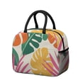 thumbnail image 1 of Obrewu Tropical Palm Leaves in Hawaii Lunch Bag for Adult, Insulated, Leakproof, Oxford Cloth, 1 of 7