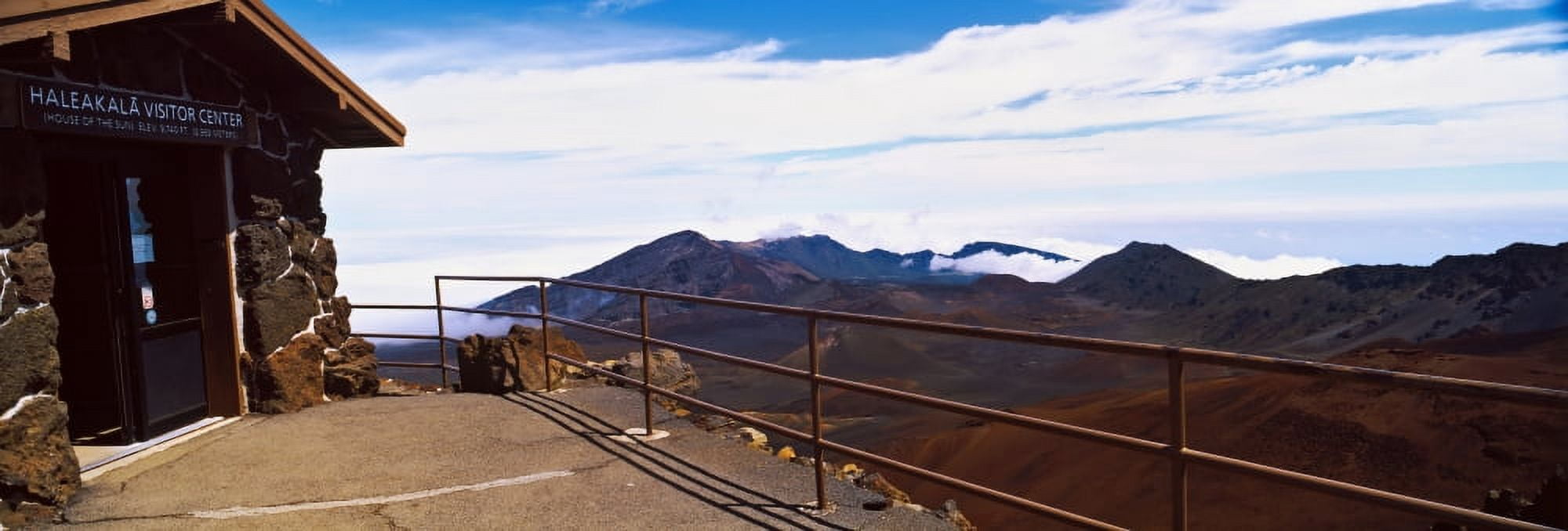 Observation point with volcanic crater in the background Haleakala Maui Big Island Hawaii USA Canvas Art - Panoramic Images (27 x 9)