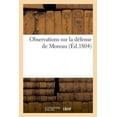 thumbnail image 1 of Observations Sur La Défense de Moreau (Paperback), 1 of 1
