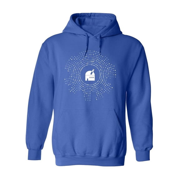 Observatory With Dots Hoodie Men -Image by Shutterstock, Male Medium