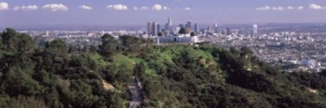 Observatory on a hill with cityscape in the background Griffith Park Observatory Los Angeles California USA 2010 Canvas Art - Panoramic Images (18 x 6)