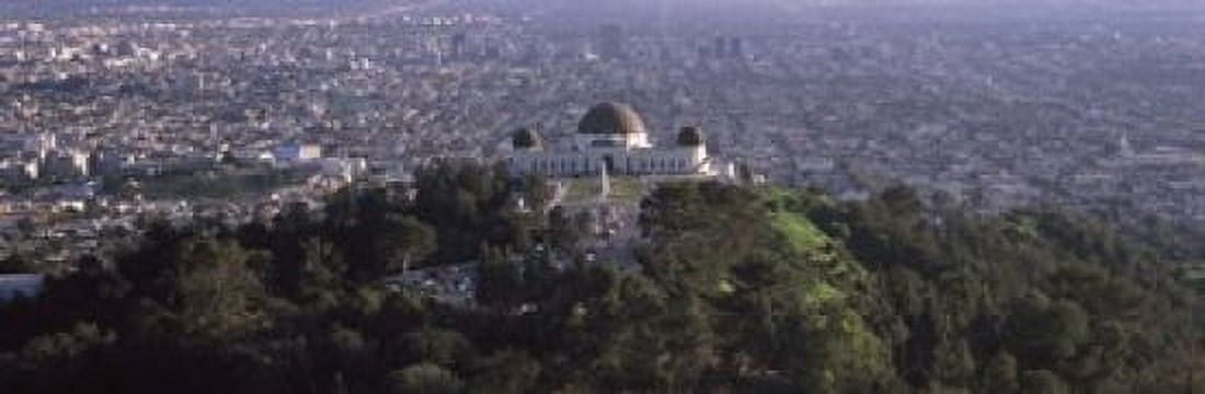 Observatory on a hill with cityscape in the background Griffith Park Observatory Los Angeles California USA 2010 Canvas Art - Panoramic Images (18 x 6)