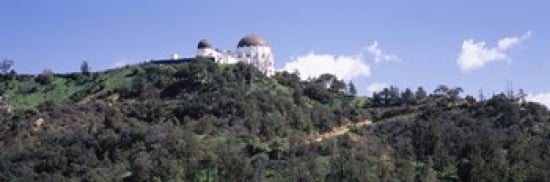 Observatory on a hill Griffith Park Observatory Los Angeles California USA Canvas Art - Panoramic Images (36 x 12)