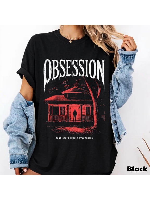 Obsession 2026 Gothic Horror Shirt, Vintage Dark Academia Graphic Tee, Spooky Halloween Apparel, Alternative Fashion Gift