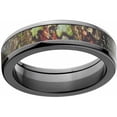 thumbnail image 1 of Obsession Men's Camo Black Zirconium Ring with Polished Edges and Deluxe Comfort Fit, 1 of 7