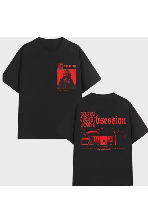Obsessionn Movie 2026 Shirt, Gothic Horror Graphic Tee, Double Sided Comfort Colors T Shirt, Vintage Thriller Movie Tee, Fast Shipping!