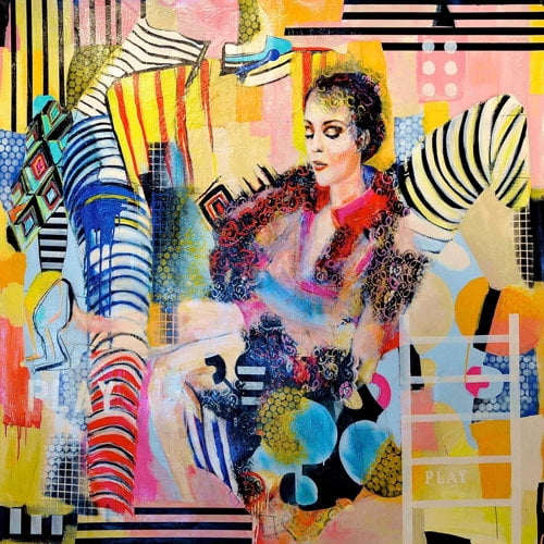 Obsession Vintage Painting Print on Wrapped Canvas