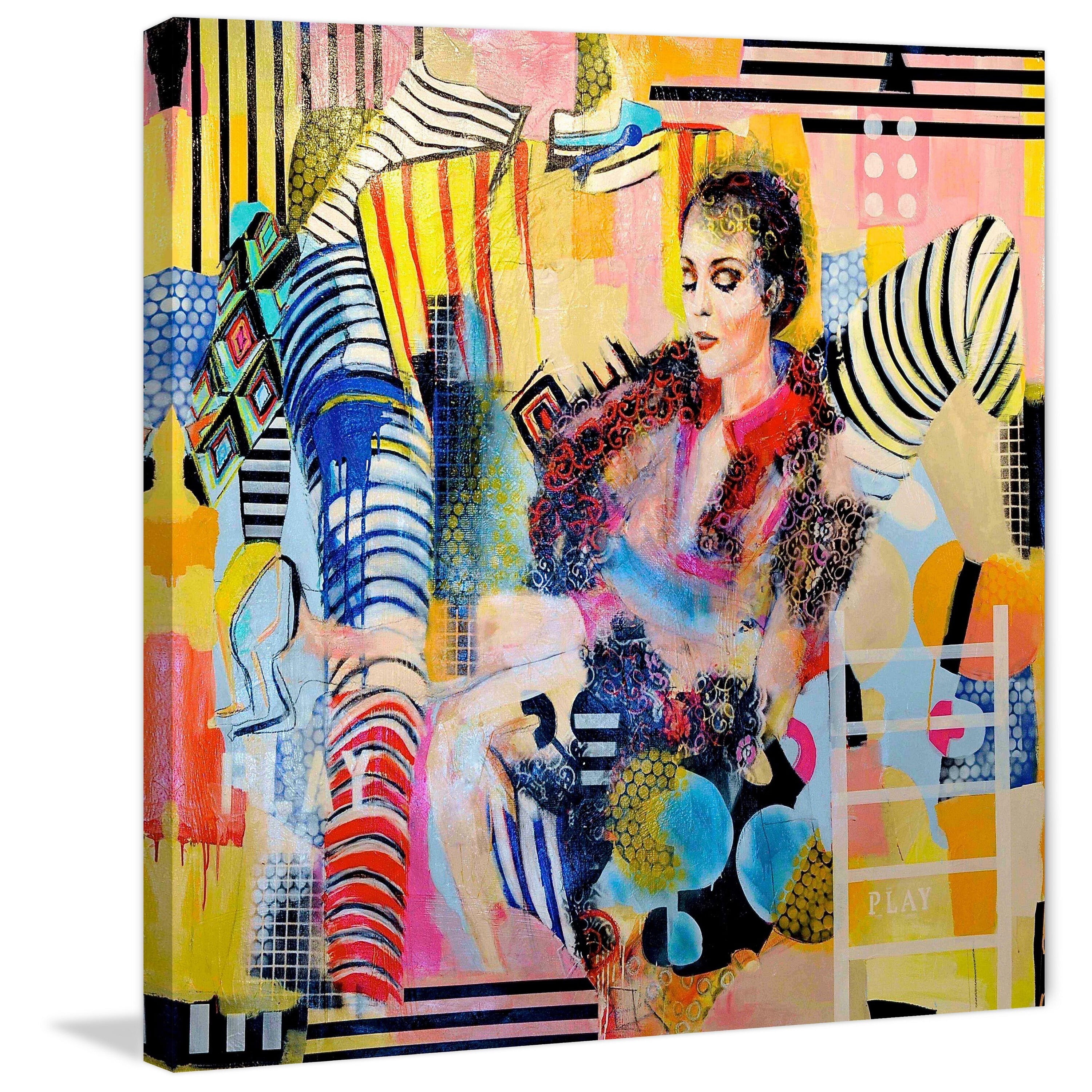 Obsession Vintage Painting Print on Wrapped Canvas