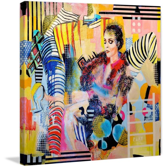 Obsession Vintage Painting Print on Wrapped Canvas