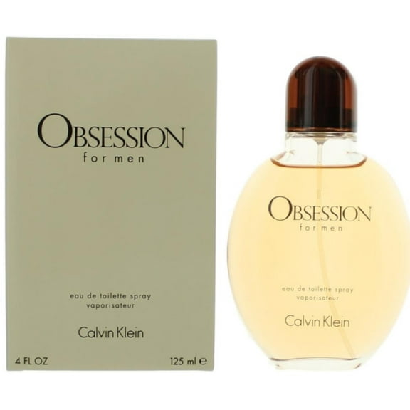 Obsession for men By Calvin Klein Eau de Toilette Spray 4 oz (Pack of 2)