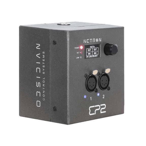 Obsidian Netron EP2 | 2 Port Ethernet to DMX gateway