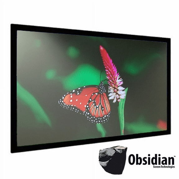 Obsidian Platinum Series - 110" (16:9) Tension Fixed-Frame Premium ALR Projection Screen - MADE IN CANADA