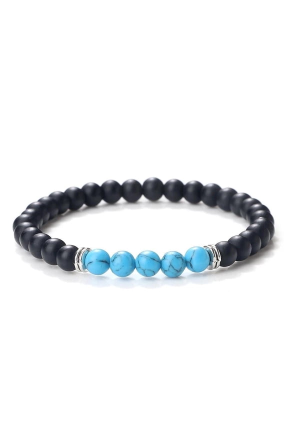 Obsidian Natural Stone 8mm Beaded Stretch Bracelet No Clasp Healing T80