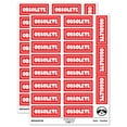 thumbnail image 1 of Obsolete Bold Discontinued Old Inventory Sticker Set - Red - Gloss Finish - 2.00" Large, 1 of 7