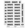 thumbnail image 1 of Obsolete Bold Discontinued Old Inventory Sticker Set - White - Gloss Finish - 2.00" Large, 1 of 7